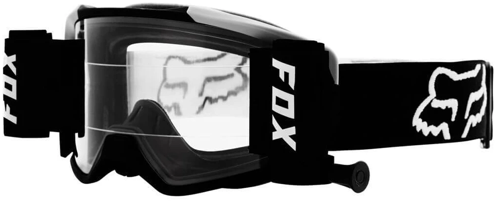 FOX Vue Stray Roll Off Motocrossbrille Schwarz