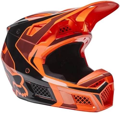FOX V3 RS Mirer Crosshelm Orange