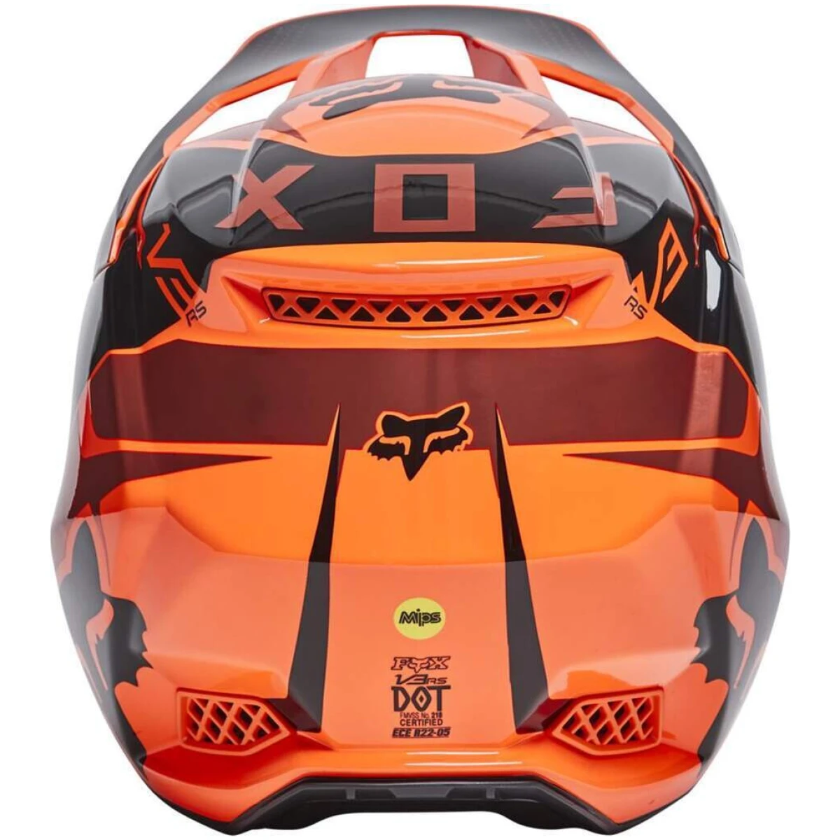 FOX V3 RS Mirer Crosshelm Orange