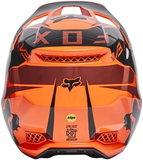 FOX V3 RS Mirer Crosshelm Orange