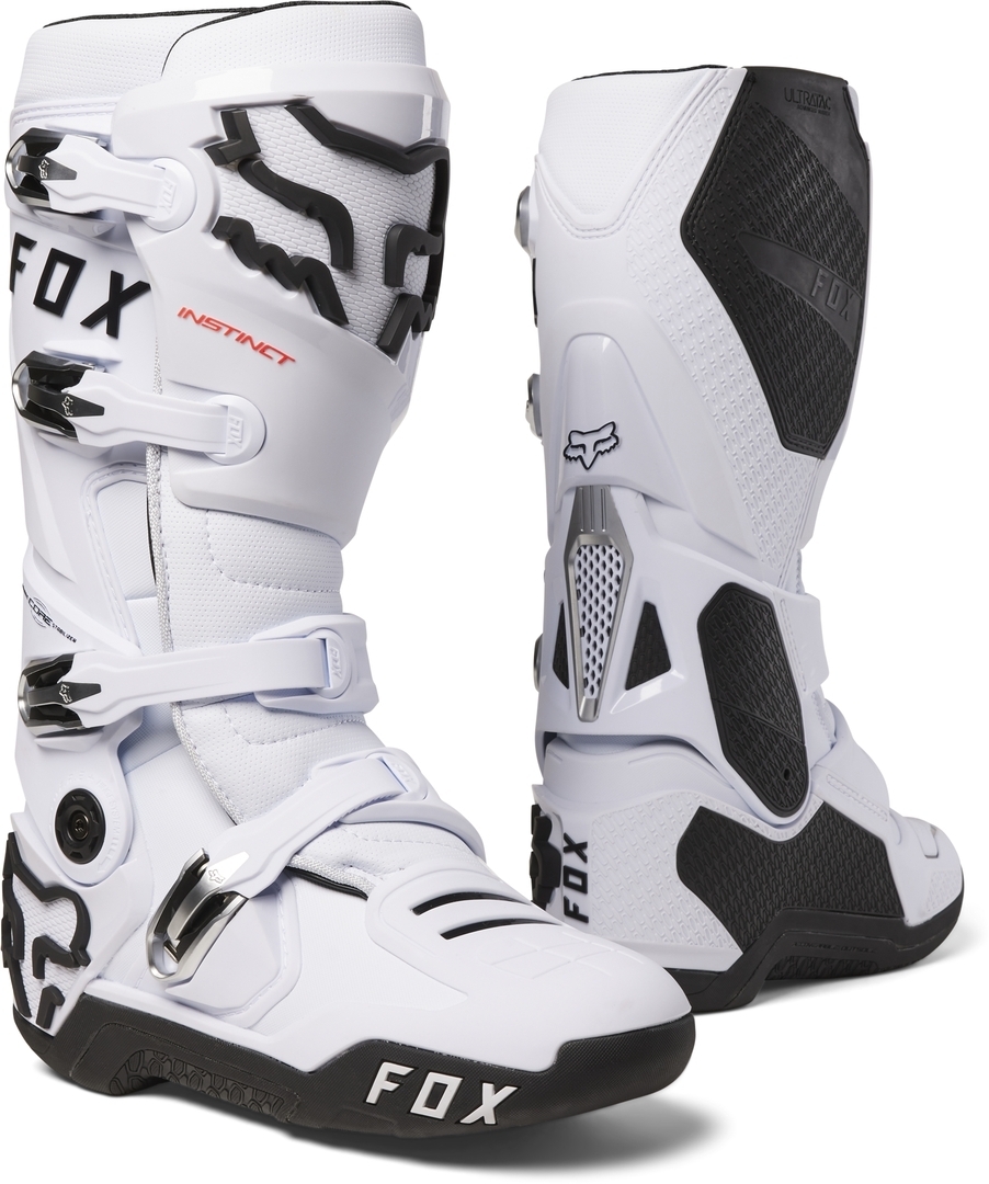 FOX Instinct Motocross Stiefel 2.0 White 24347-008-10 (EU 44)